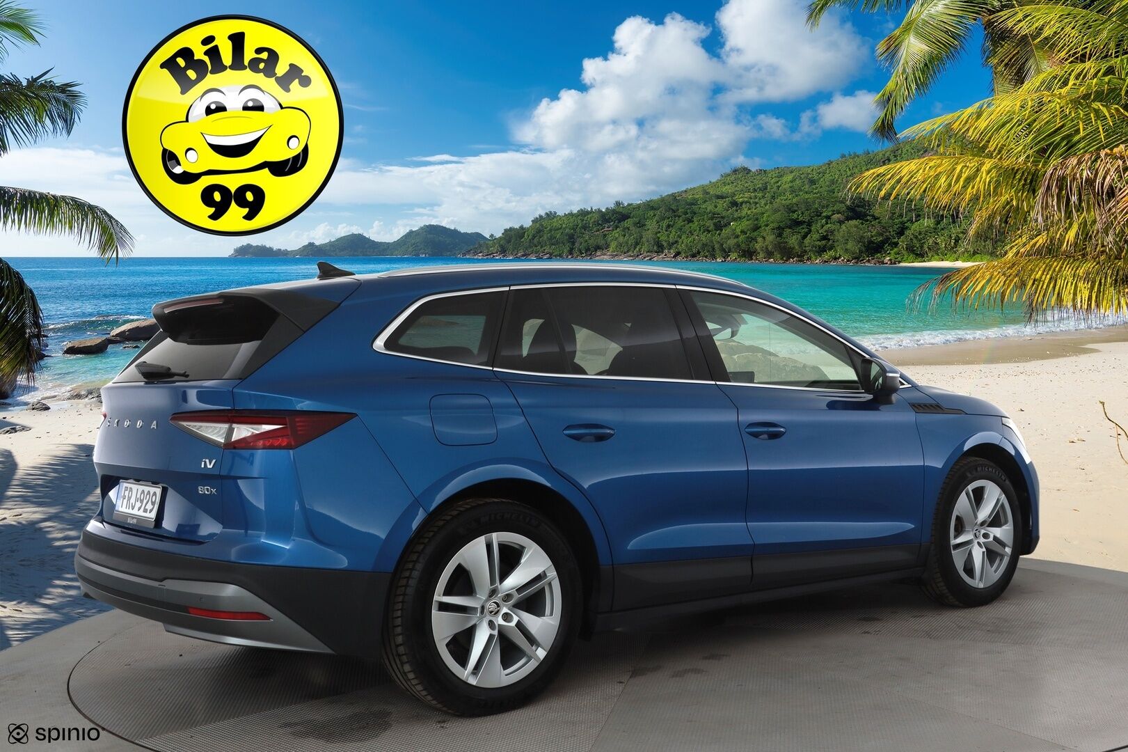 Skoda Enyaq 2023 80x 4x4 iV * ACC / ILP / Koukku / P.kamera / Matrix / Navi / Kaistavahti / Muistipenkki / Keyless * - 1-om Suomi-auto / Kahdet renkaat aluvanteilla / Merkkihuollot - HULLUT AVAJAISHULINAT KORKOTARJOUS 3,29 %