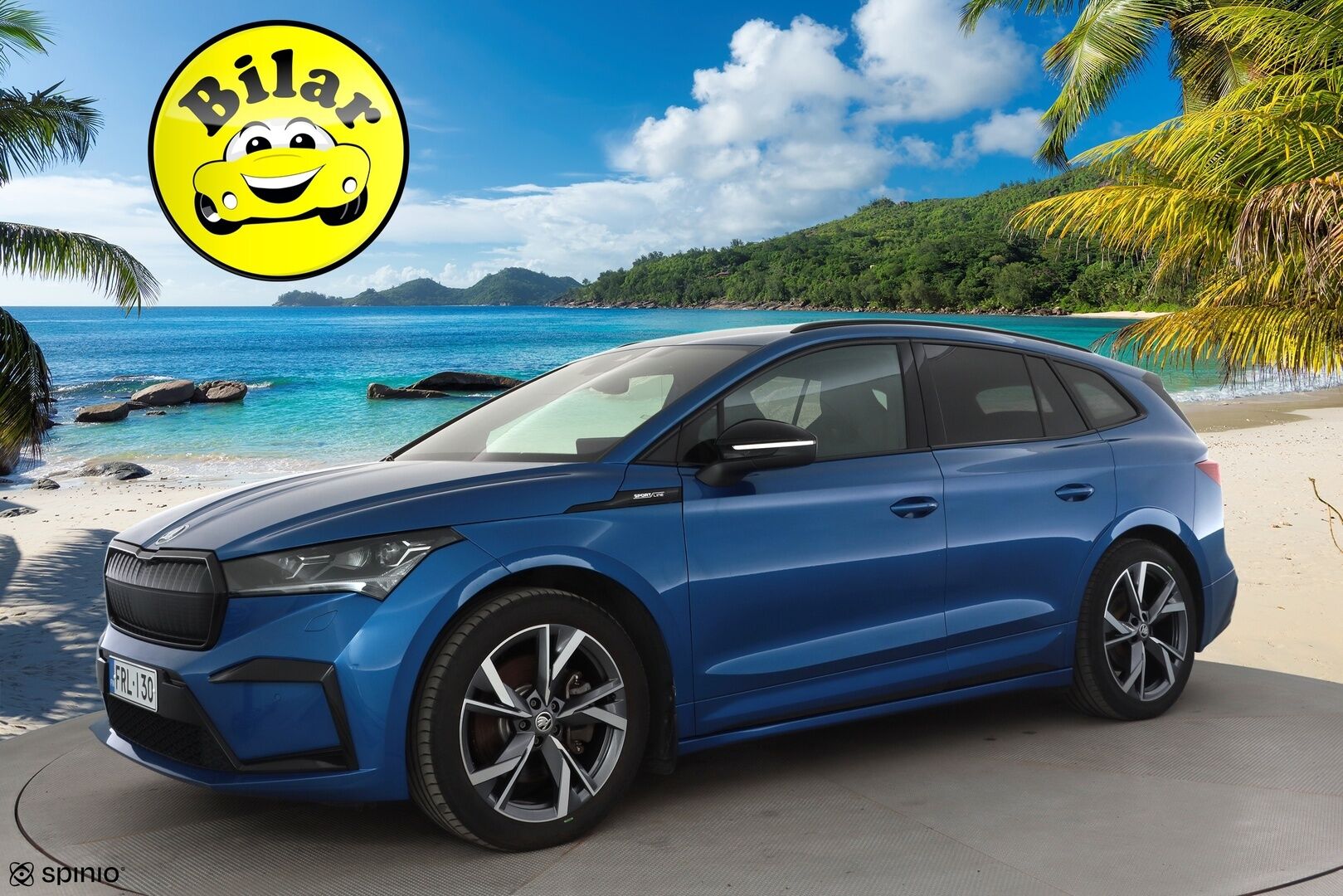 Skoda Enyaq 2023 80x 4x4 SportLine iV - | ACC | ILP | P.Kamera | Puolinahat | Ratinlämmitys | Digimittaristo | Keyless | Apple&Android | 1.Om Suomi-auto | Kahdet Renkaat | Merkkihuollettu |