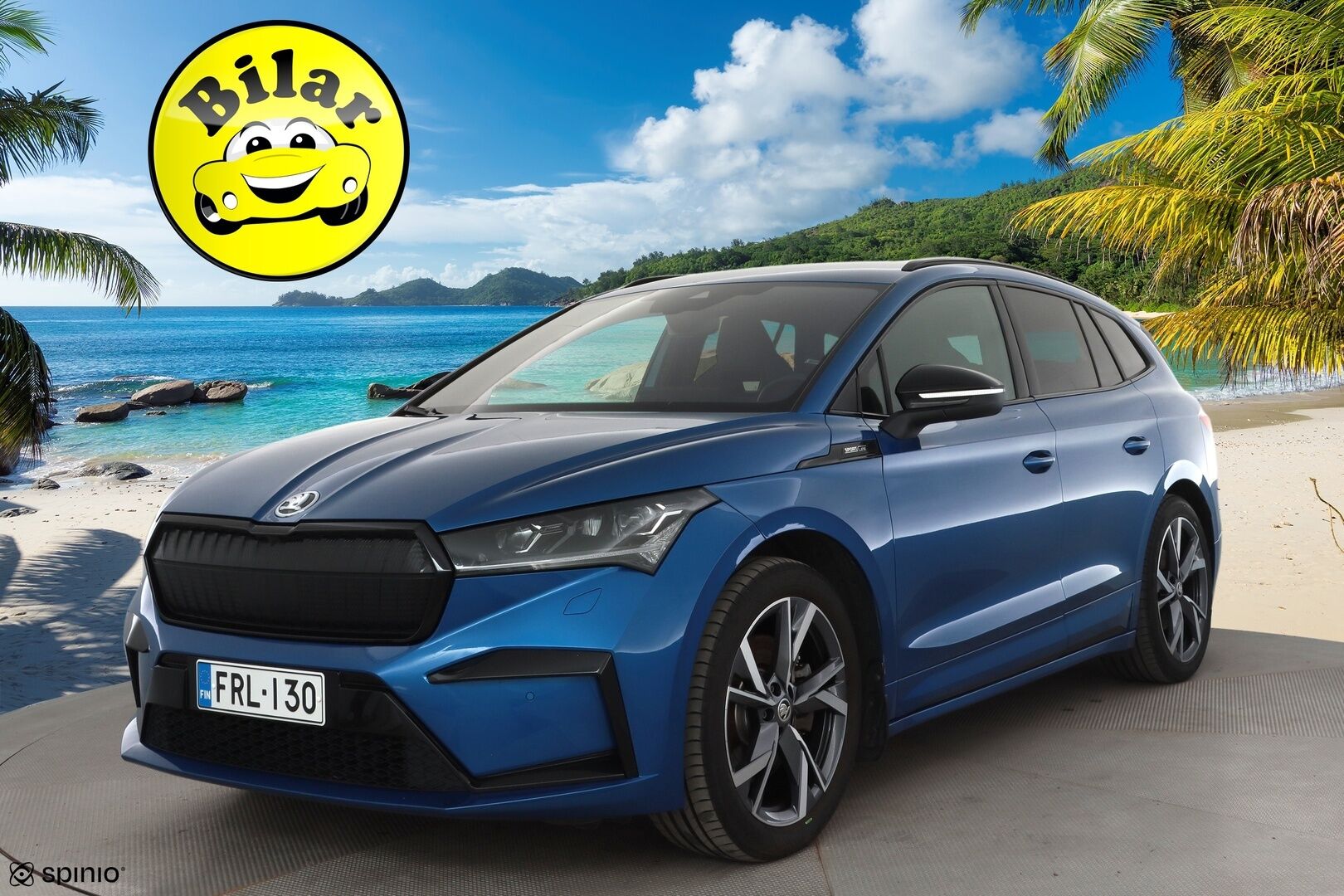 Skoda Enyaq 2023 80x 4x4 SportLine iV - | ACC | ILP | P.Kamera | Puolinahat | Ratinlämmitys | Digimittaristo | Keyless | Apple&Android | 1.Om Suomi-auto | Kahdet Renkaat | Merkkihuollettu |