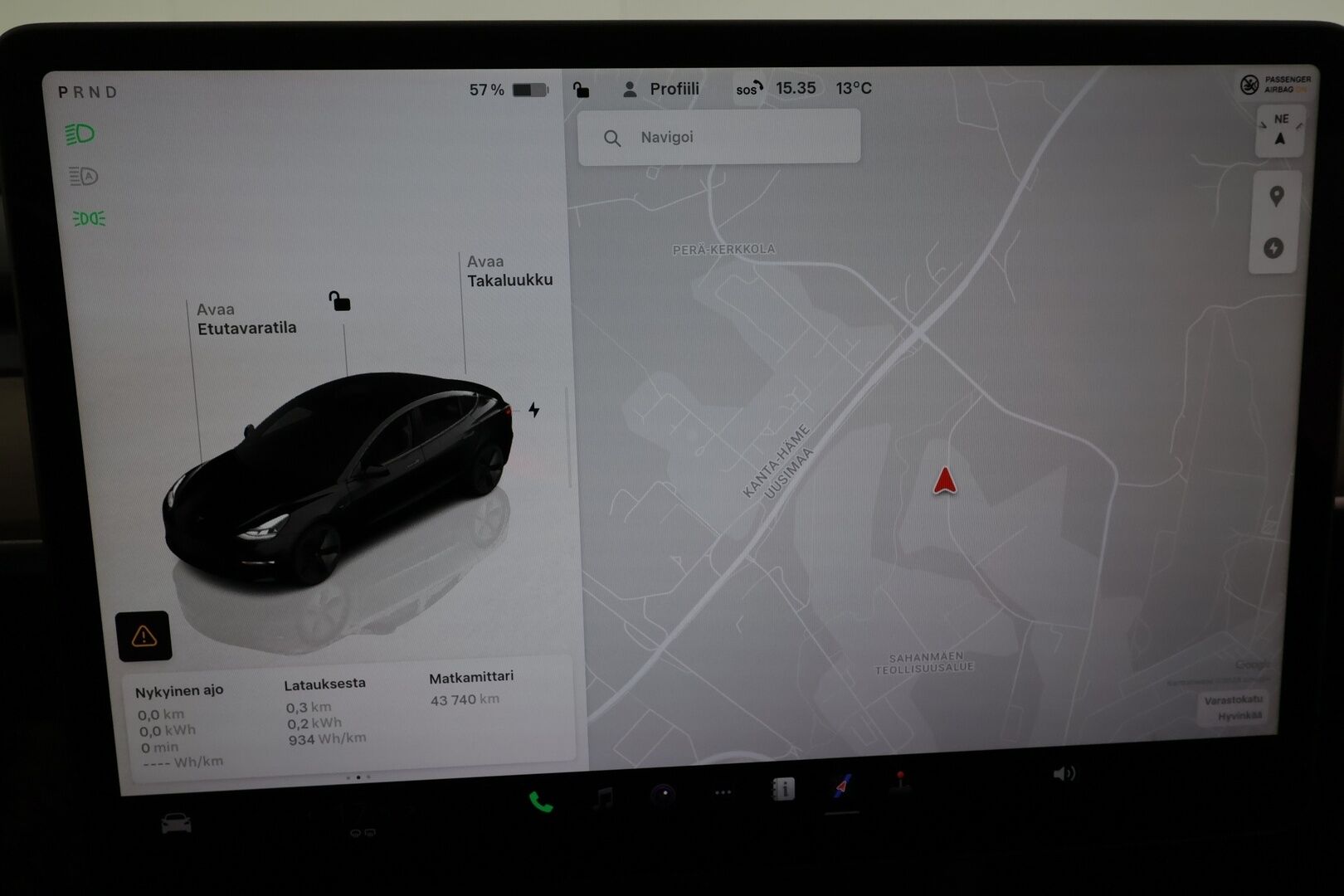 Tesla Model 3 2023 Long-Range RWD * Lasikatto / ILP / ACC / Matrix-LED / Muistipenkki / Navi / Kaistavahti / Keyless * - 1-om Suomi-auto / Kahdet renkaat