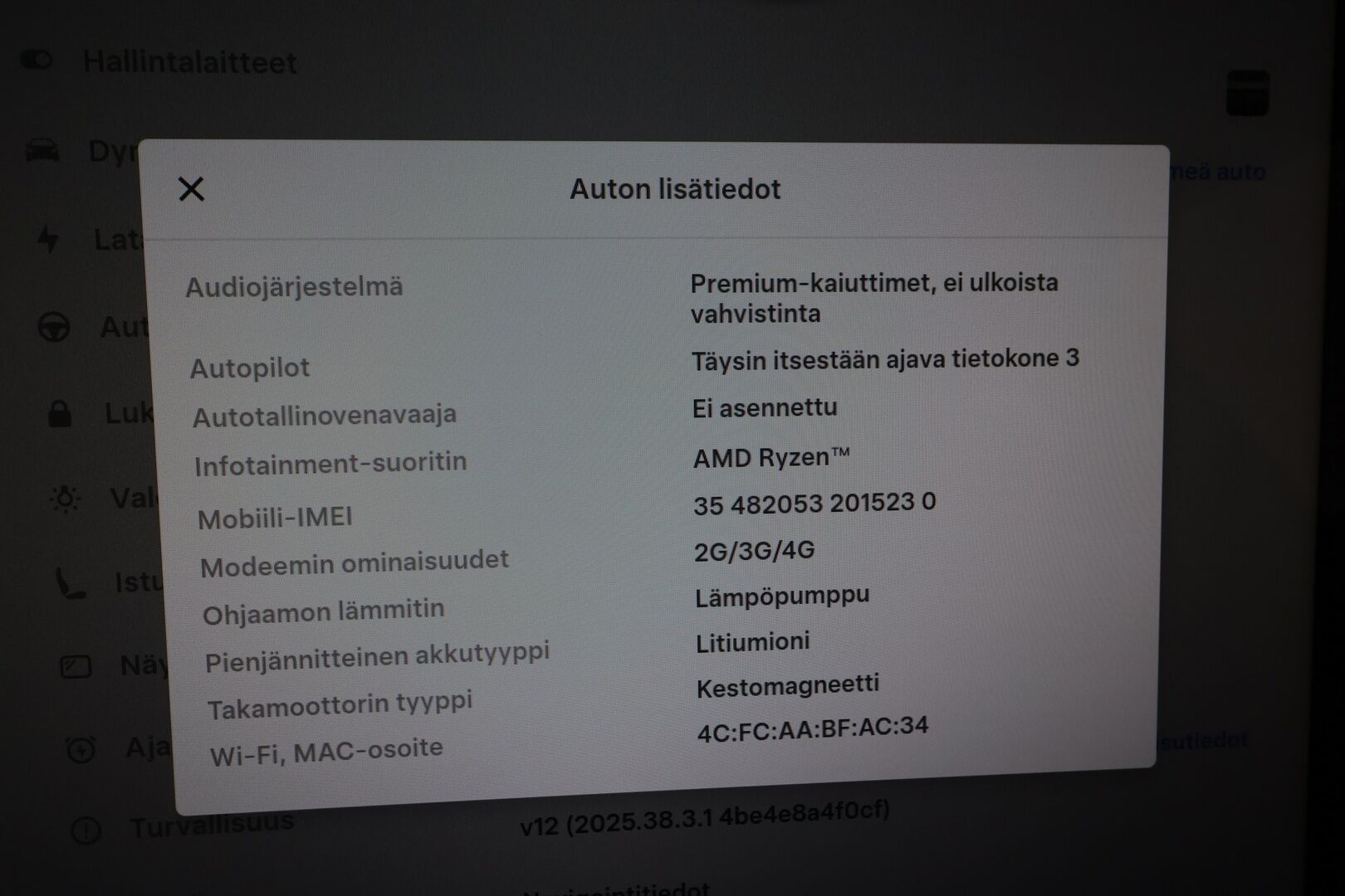 Tesla Model 3 2023 Long-Range RWD * Lasikatto / ILP / ACC / Matrix-LED / Muistipenkki / Navi / Kaistavahti / Keyless * - 1-om Suomi-auto / Kahdet renkaat