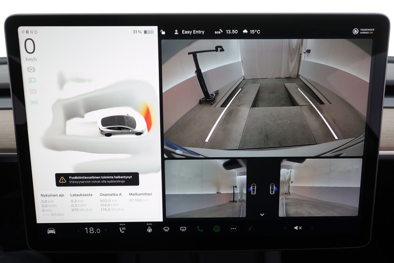 Tesla Model 3 2023 Long-Range RWD * Lasikatto / ILP / ACC / Matrix-LED / Muistipenkki / P.Kamera / Navi / Kaistavahti / Keyless * - 1-om Suomi-auto / Akku kuntotarkastettu / Kahdet renkaat vanteilla