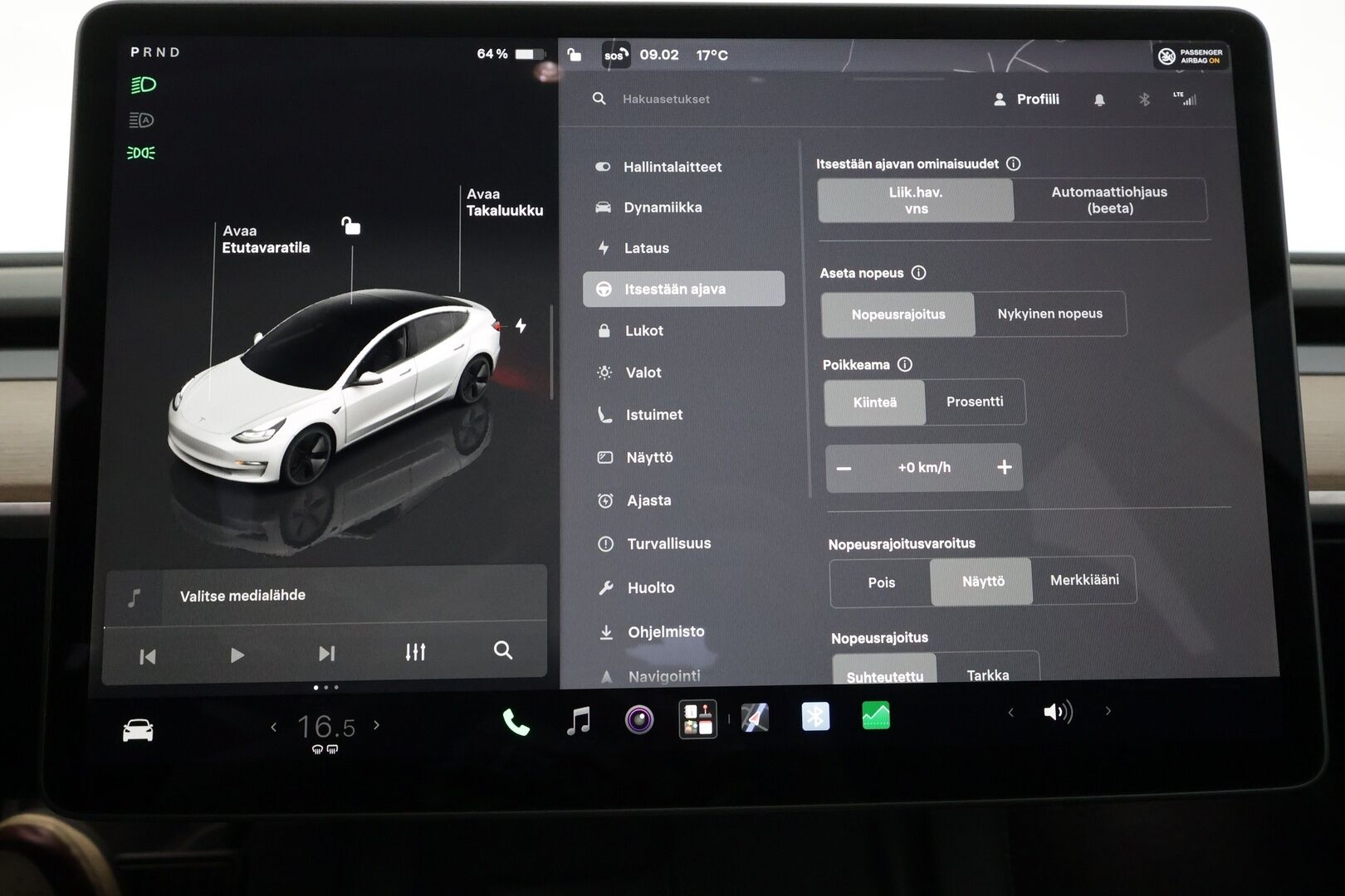 Tesla Model 3 2023 Long Range - | ACC | ILP | Ryzen | Matrix | Lasikatto | Muistipenkki | Sähkönahat | P.kamera | Autosteer | Sähk. takaluukku | 2x renkaat aluin | 1-om suomiauto | ALV | 