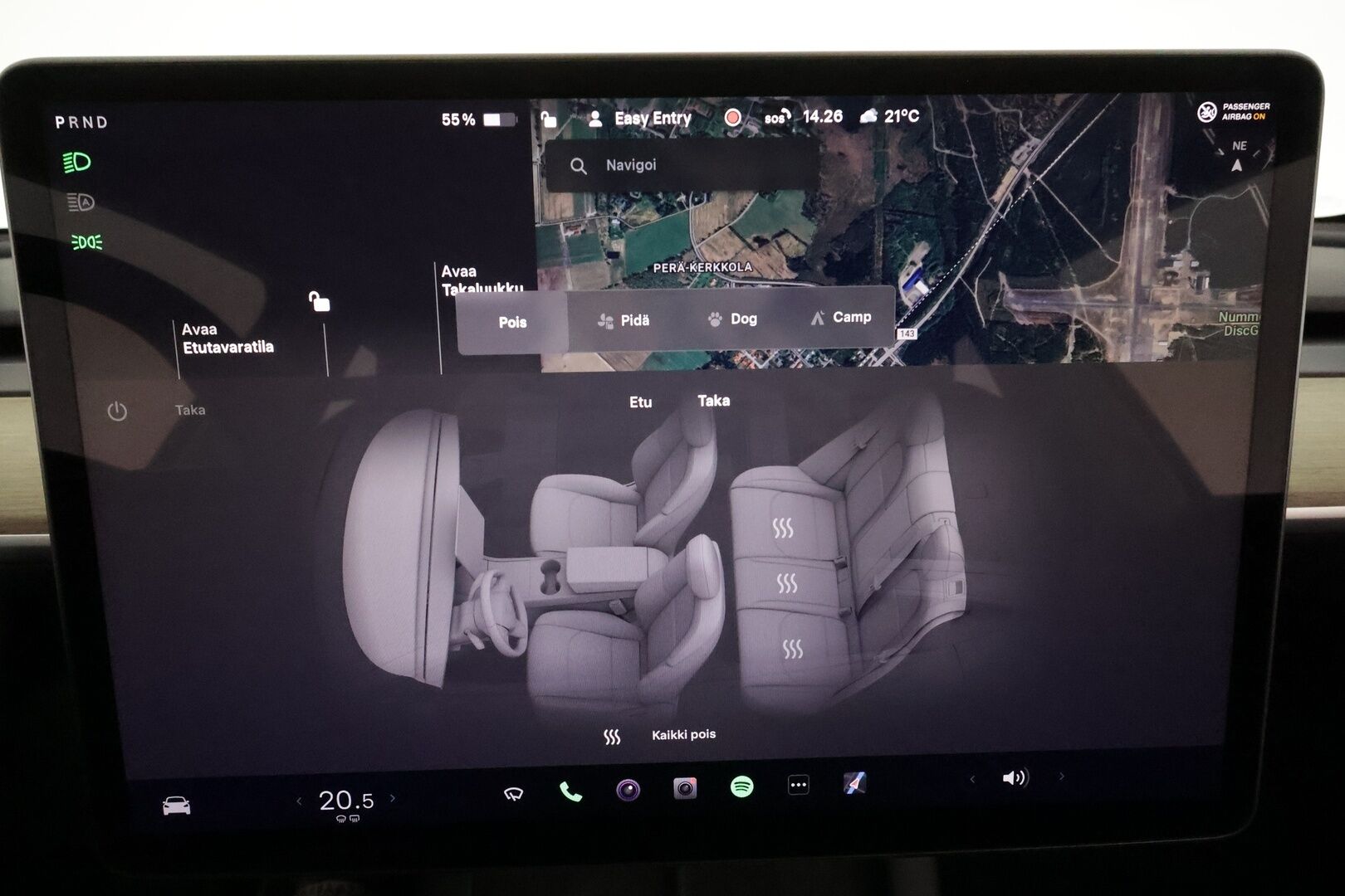 Tesla Model Y 2023 RWD **Lasikatto / ILP / Koukku / ACC / Matrix-LED / P.Kamera / Muistipenkki / Premium Audio / Navi / Kaistavahti** - 3,99 % KORKOTARJOUS TÄHÄN AUTOON 14.9. ASTI! - 1-om Suomi-auto / Kahdet Renkaat