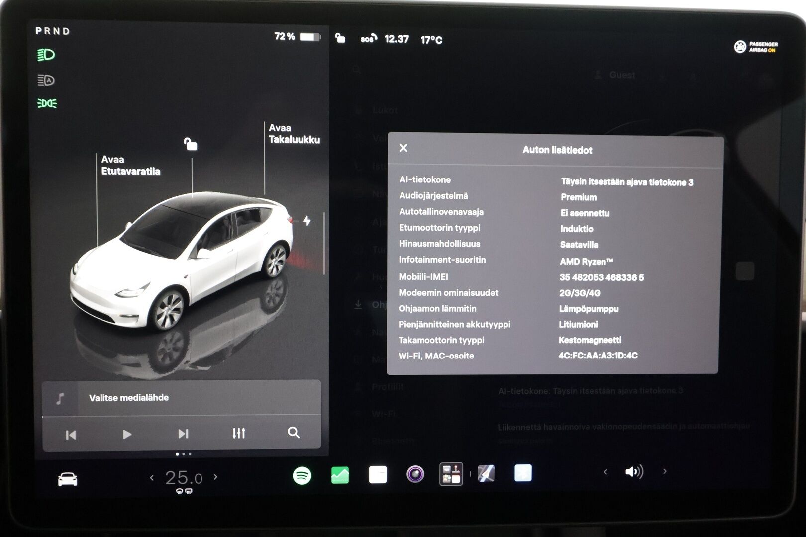 Tesla Model Y 2023 Long Range - | Koukku | ILP | Lasikatto | ACC | Matrix-LED | P.Kamera | Muistipenkki | Premium Audio | Navi | Kaistavahti | Keyless | 1-om Suomi-auto | Kahdet renkaat | 2x Latauskaapelit |