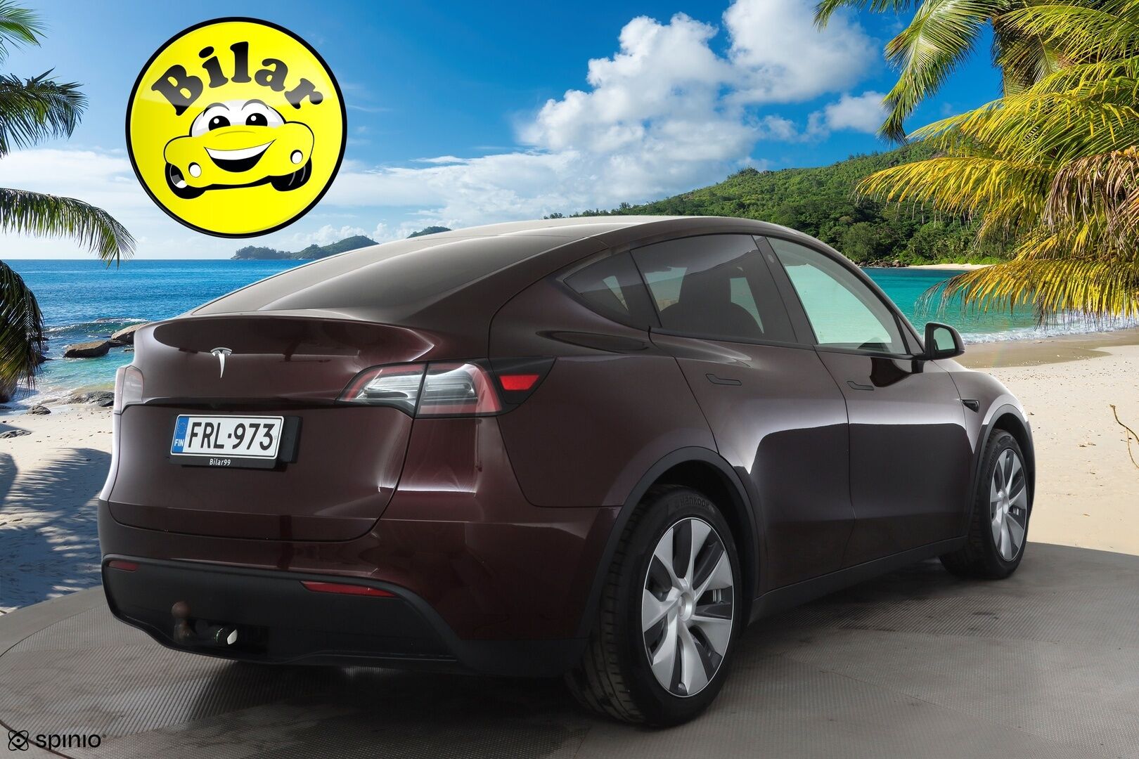 Tesla Model Y 2023 Long Range - | ACC | ILP | Koukku | 1-om suomiauto | Cherry Red | Lasikatto | Matrix | Premium Audio | Muistipenkki | Sähkönahat | Autosteer | 2x renkaat aluin | ALV | 