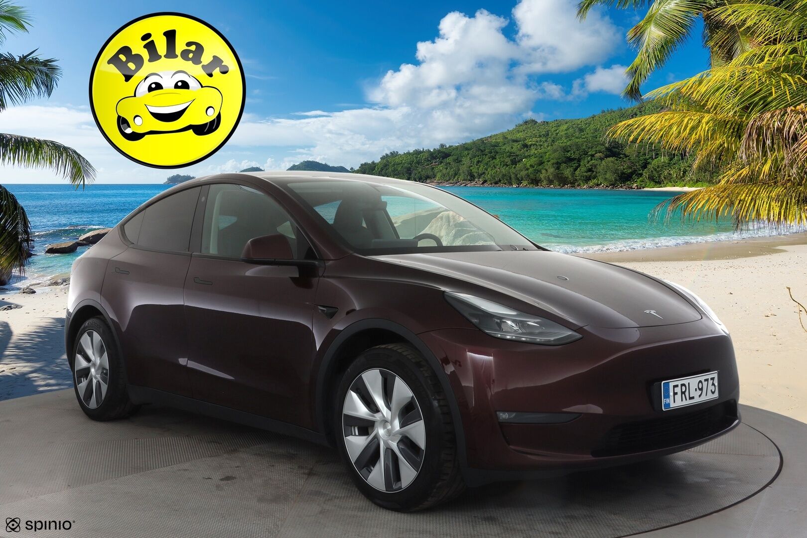 Tesla Model Y 2023 Long Range - | ACC | ILP | Koukku | 1-om suomiauto | Cherry Red | Lasikatto | Matrix | Premium Audio | Muistipenkki | Sähkönahat | Autosteer | 2x renkaat aluin | ALV | 