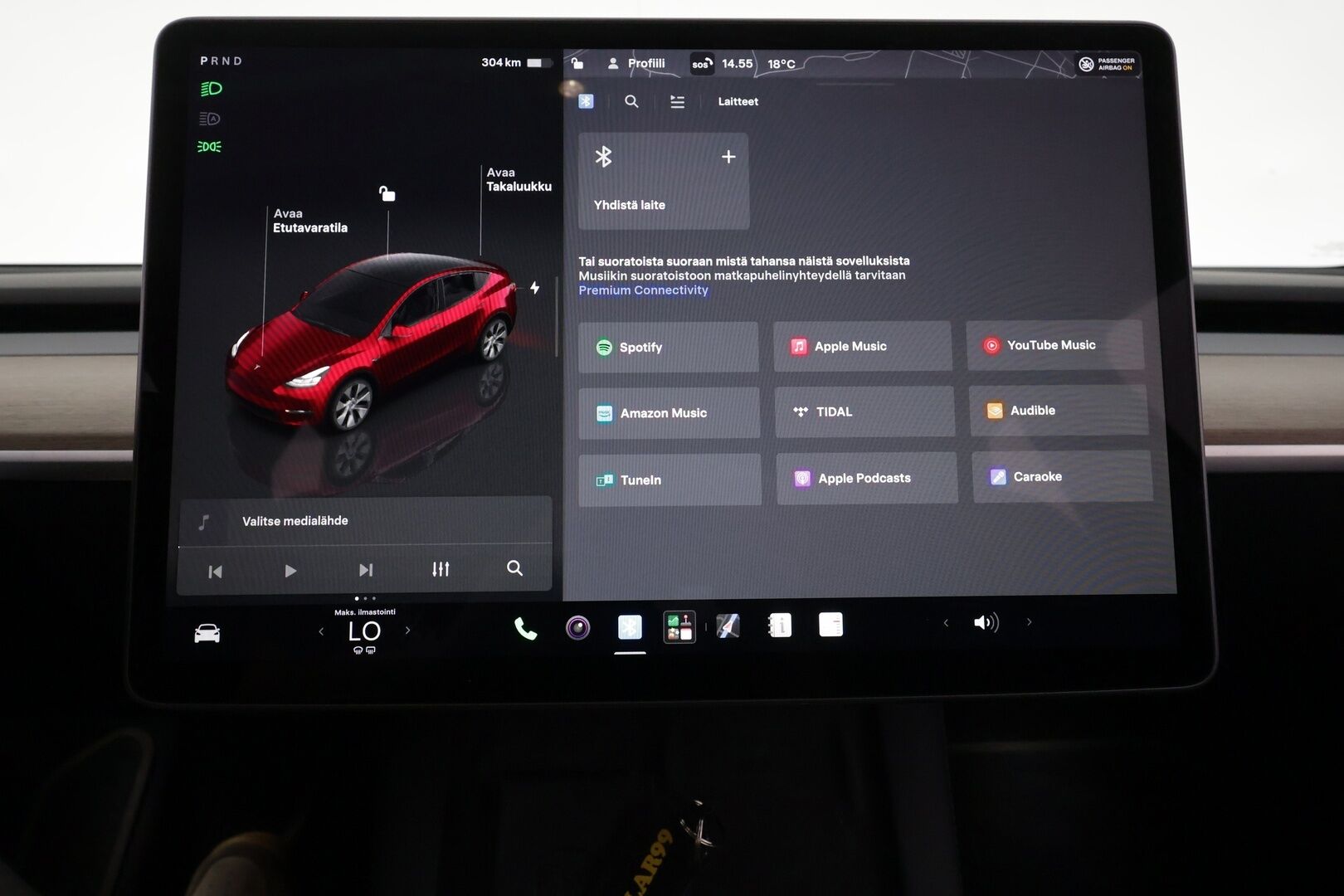 Tesla Model Y 2023 Long Range - | ACC | ILP | Koukku | 1-om suomiauto | Cherry Red | Lasikatto | Matrix | Premium Audio | Muistipenkki | Sähkönahat | Autosteer | 2x renkaat aluin | ALV | 
