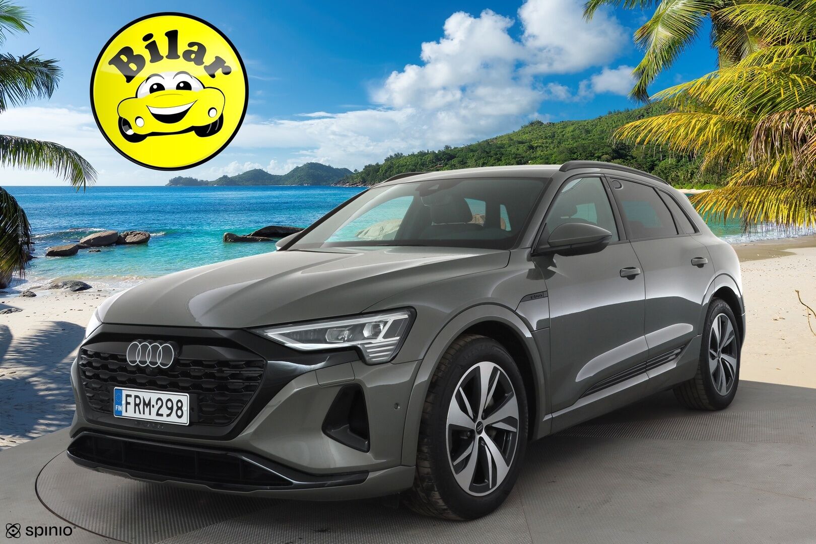 Audi Q8 e-tron 2024 Sportback 55 e-tron quattro - | ACC | Koukku | Matrix | Muistipenkki | Nahka-alcantara sporttipenkit | P.kamera | Keyless | Audi Sound System | 1-om suomiauto | 2x renkaat aluin | 