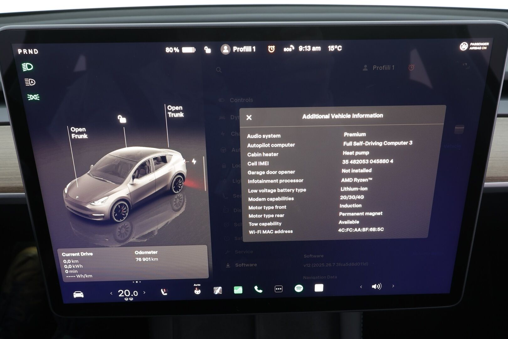 Tesla Model Y 2023 Performance * Lasikatto / Koukku / Premium Audio / Matrix LED / P.kamera / ILP / Mustat nahat * - 1.Om Suomi-auto / Kahdet renkaat aluvanteilla