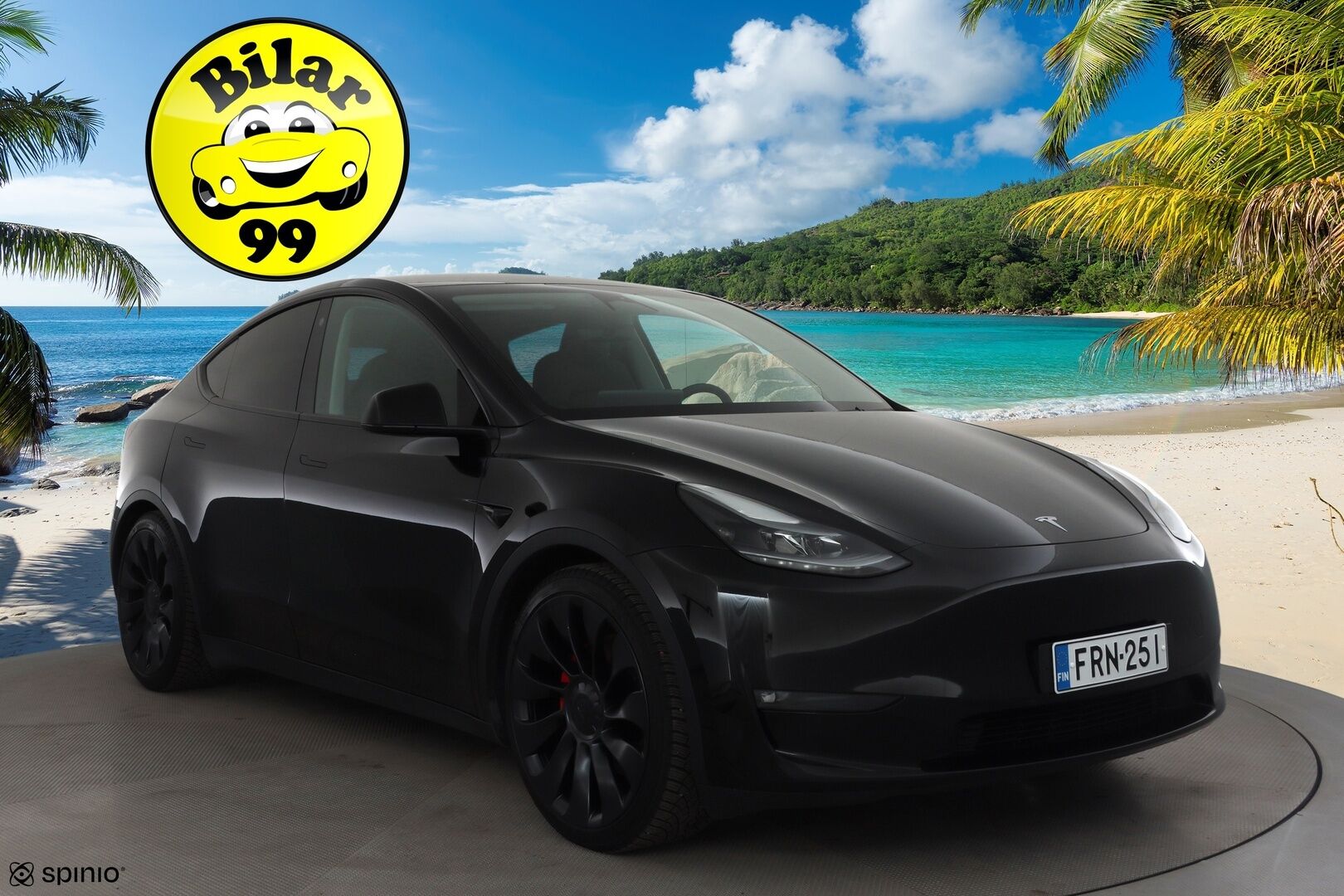 Tesla Model Y 2023 Performance * Lasikatto / Koukku / Premium Audio / Matrix LED / P.kamera / ILP / Mustat nahat * - 1.Om Suomi-auto / Kahdet renkaat aluvanteilla