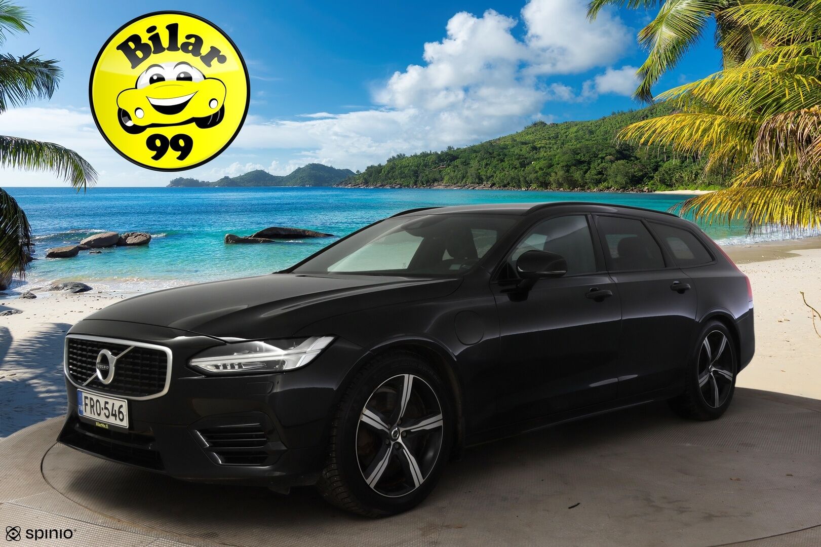 Volvo V90 2020 T8 TwE AWD R-Design aut * Adapt.Cruise / VOC / Ratin lämmitys / Koukku * - Merkkihuollettu / Webasto / 2x hyvät renkaat