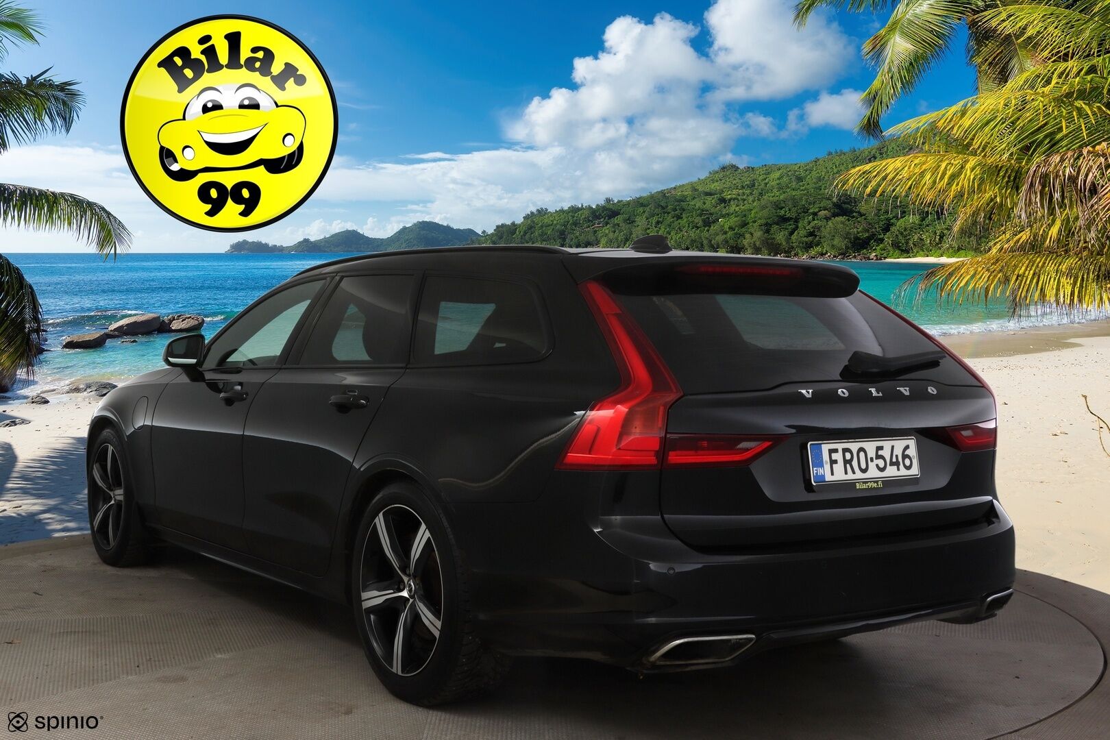 Volvo V90 2020 T8 TwE AWD R-Design aut * Adapt.Cruise / VOC / Ratin lämmitys / Koukku * - Merkkihuollettu / Webasto / 2x hyvät renkaat