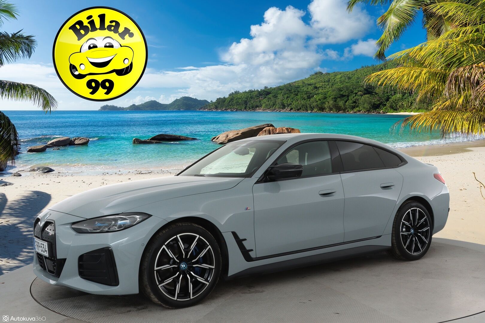 BMW i4 M50 2023 M-Sport LCi ** Shadowline / Laser LED / HarmanKardon / 360° Kamera / Koukku / Adapt. vakkari / Muistipenkki / Apple&Android ** - 2,99 % KORKOTARJOUS TÄHÄN AUTOON - Navi / Kaistavahti / KeylessGo / 2x Renkaat