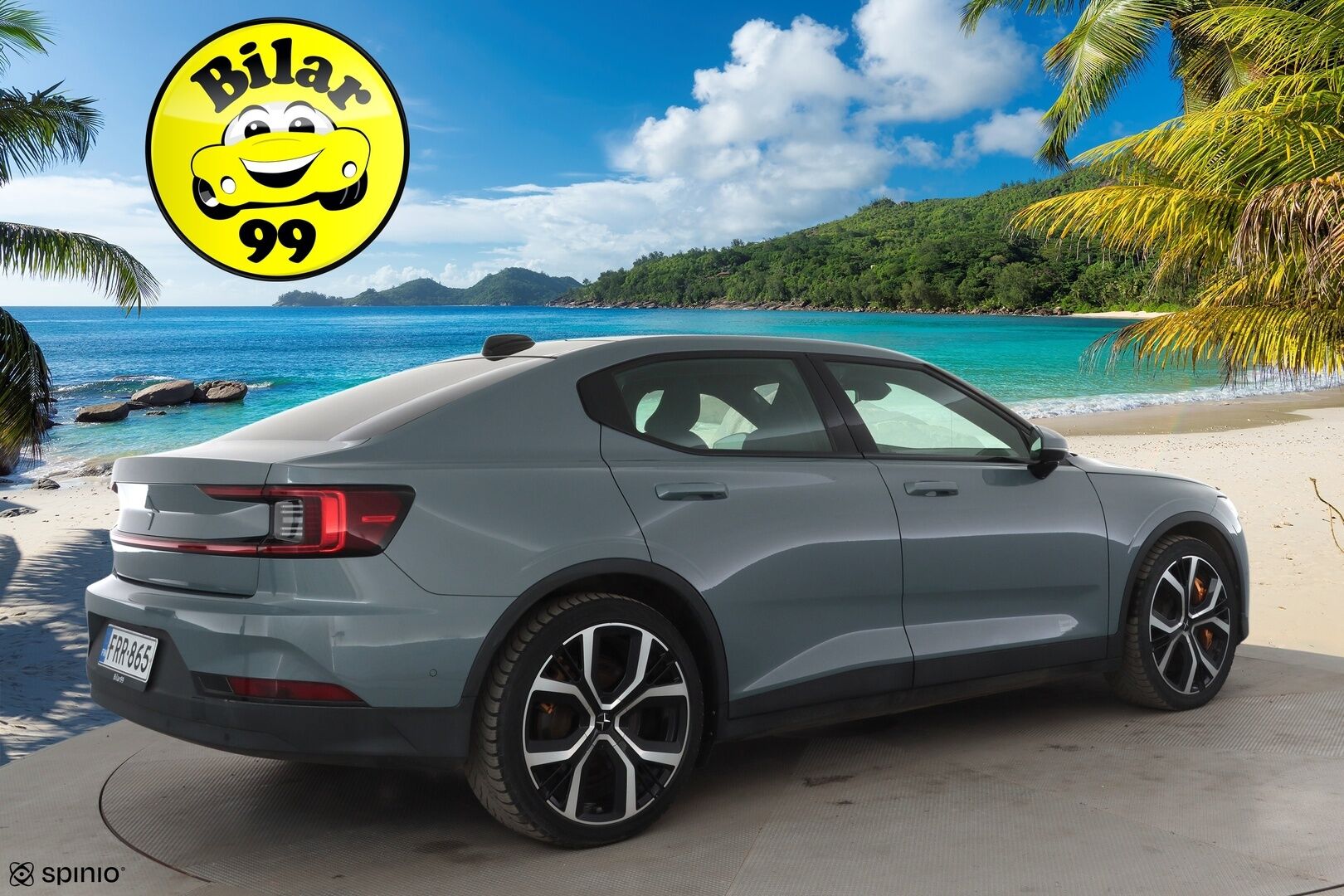 Polestar 2 2021 Launch Edition, 300kW, 78kWh * ACC / H&K / Koukku / Muistipenkki / Pixel LED / 360° / Lasikatto / Keyless * - Akku kuntotarkastettu / Merkkihuollettu