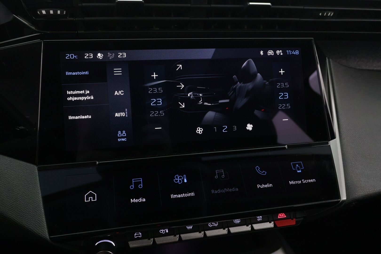 Peugeot 408 2024 Allure PureTech 130 EAT8-automaatti/ ACC/ Lämmitettävä tuulilasi/ Merkkihuollettu/ Puolinahkasisusta