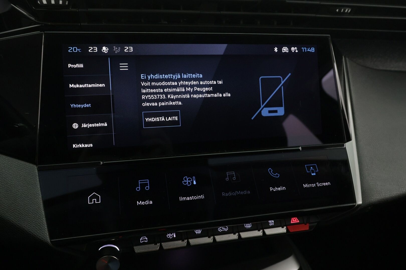 Peugeot 408 2024 Allure PureTech 130 EAT8-automaatti/ ACC/ Lämmitettävä tuulilasi/ Merkkihuollettu/ Puolinahkasisusta