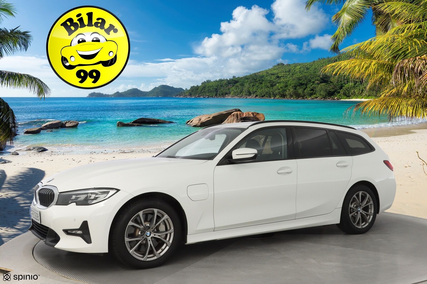 BMW 330E 2021 G21 Touring 330e A Touring * ShadowLine / Navi / Puolinahat / Sähköluukku / Ambient! * - Fiksut huollot / Kahdet OEM vanteet / Siisti