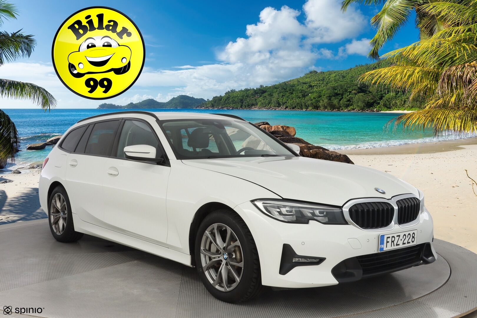 BMW 330E 2021 G21 Touring 330e A Touring * ShadowLine / Navi / Puolinahat / Sähköluukku / Ambient! * - Fiksut huollot / Kahdet OEM vanteet / Siisti