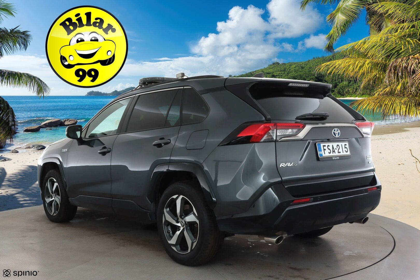 Toyota RAV4 Plug-in 2024 2,5 Hybrid AWD-i Active Plus Edition * ACC / LED / Lisävalot / P.kamera / Sähköpenkki / Kaistavahti / Navi / Keyless * - 1-om Suomi-auto / Kahdet renkaat aluvanteilla 