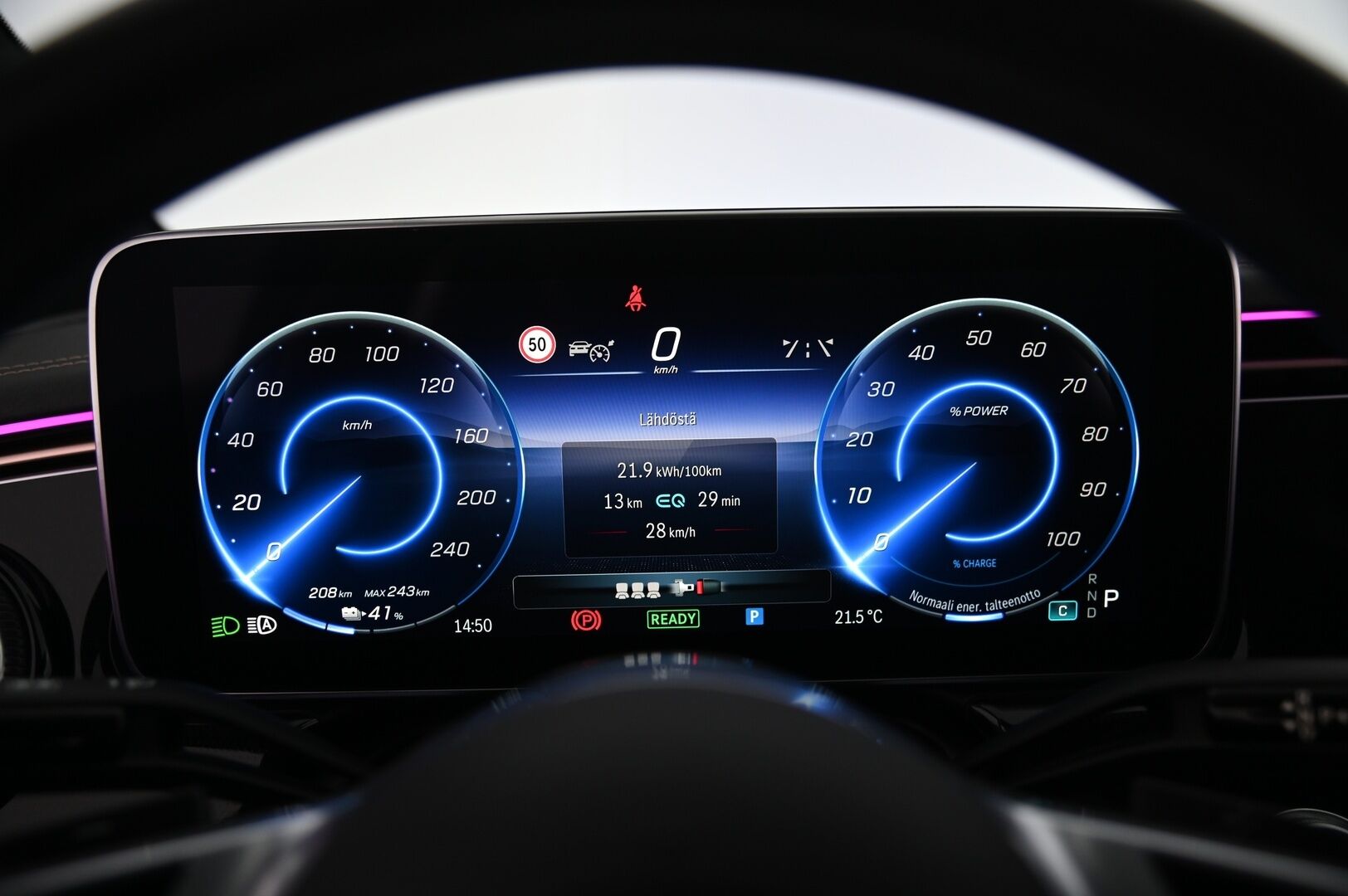 Mercedes-Benz EQE 2024 300 AMG - AMG Sisä- ja ulkopaketti | DTR+ | Koukku | Sähköpenkit muistilla | ILP | Kessy | Ambient | Erikoisväri | SOH 94%