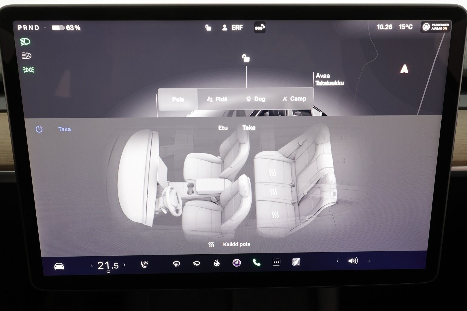 Tesla Model Y 2022 Performance * Lasikatto / P.kamera / Matrix LED / Premium Audio / ILP / Nahat / Navi * - Akku kuntotarkastettu - HULLUT BLACKWEEK JATKOT - KORKOTARJOUS 2,49%
