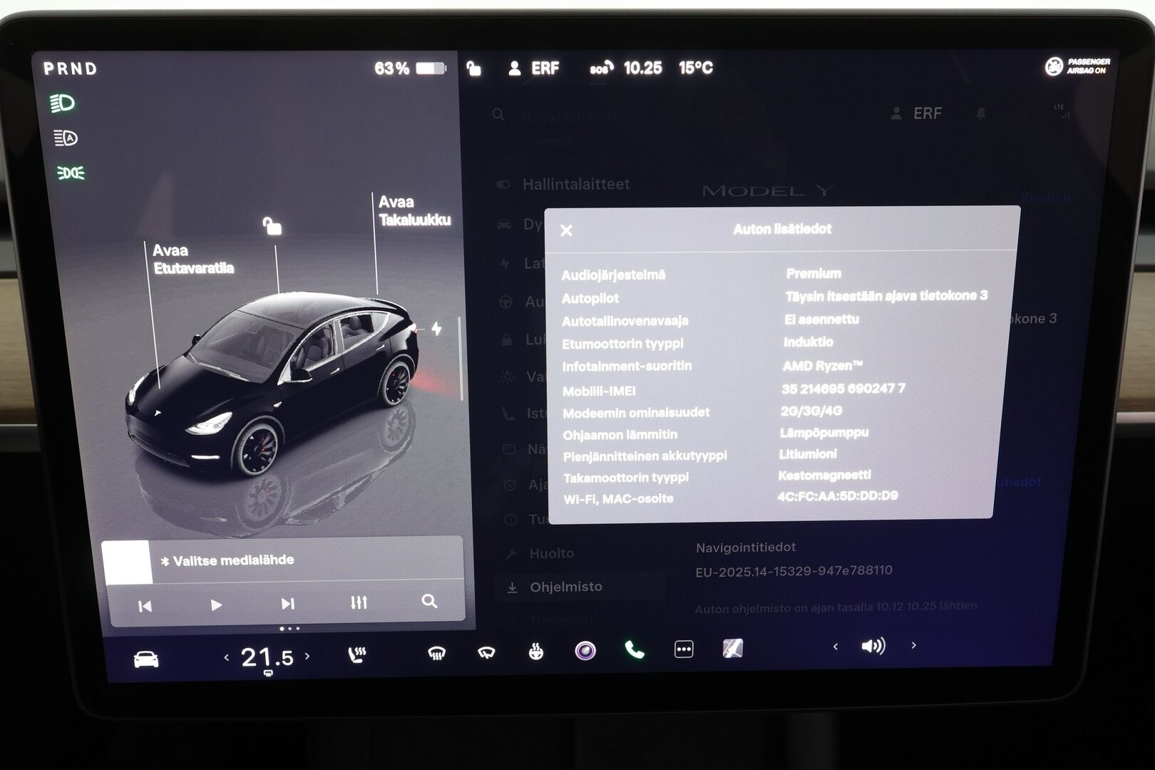 Tesla Model Y 2022 Performance * Lasikatto / P.kamera / Matrix LED / Premium Audio / ILP / Nahat / Navi * - Akku kuntotarkastettu - HULLUT BLACKWEEK JATKOT - KORKOTARJOUS 2,49%
