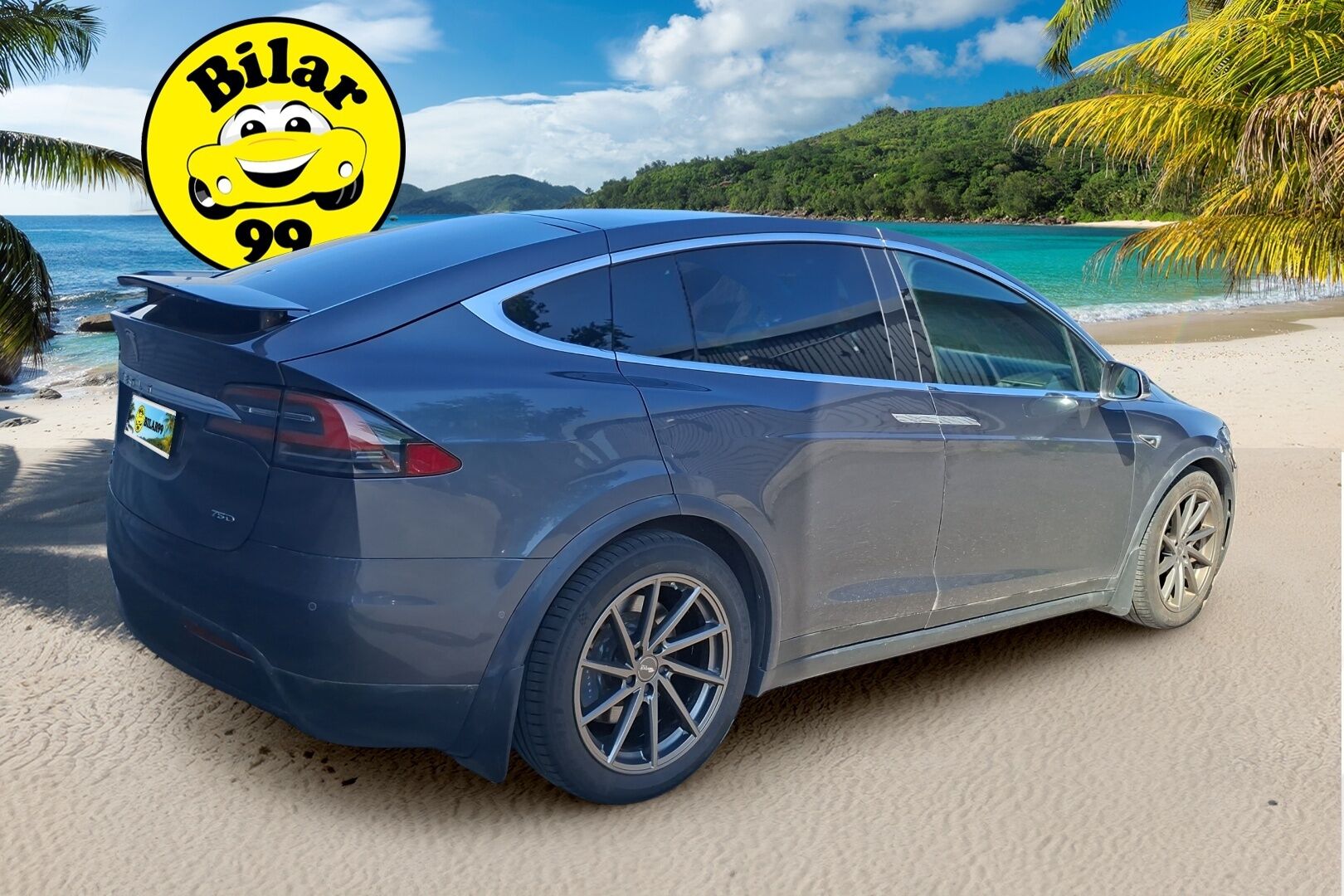 TESLA MODEL X 2018 75D Base - | 7-P. | MCU2 | Premium Audio | Vetokoukku | Winter paketti |