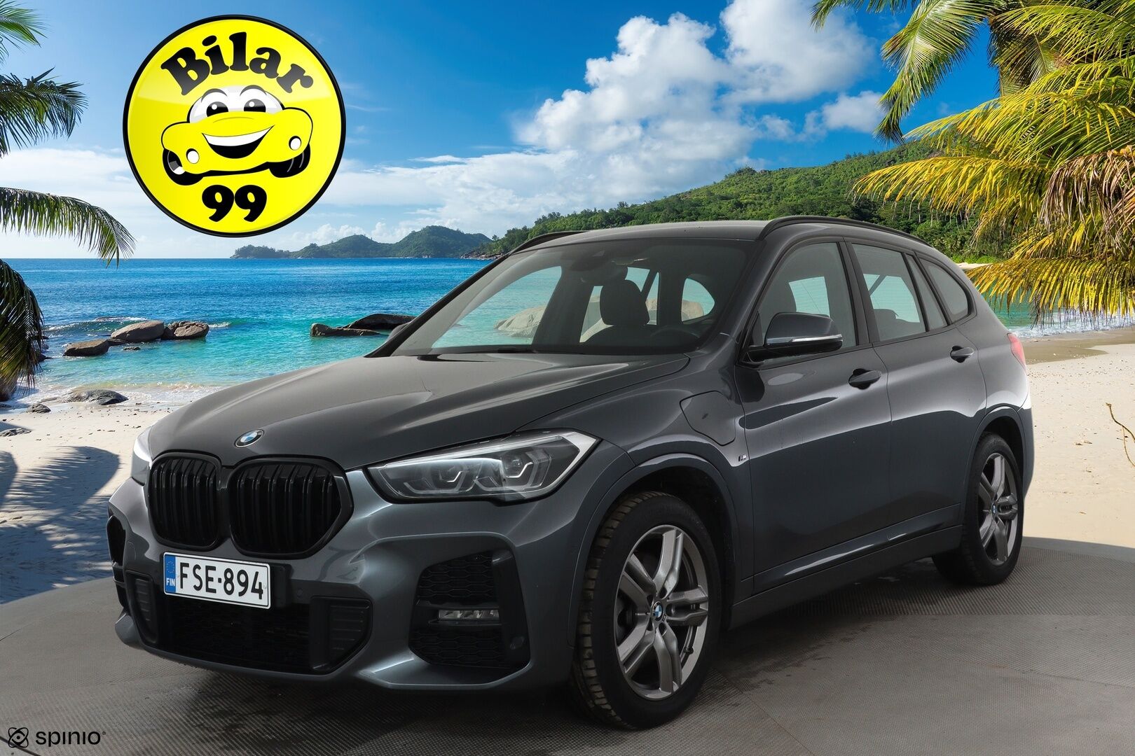 BMW X1 2021 F48 xDrive25e A Business M Sport Shadowline *Vakkari / P.tutkat / Sporttipenkit / LED / Navi / Sähköluukku* - Akku kuntotarkastettu 92,5% / Kahdet renkaat aluvanteilla