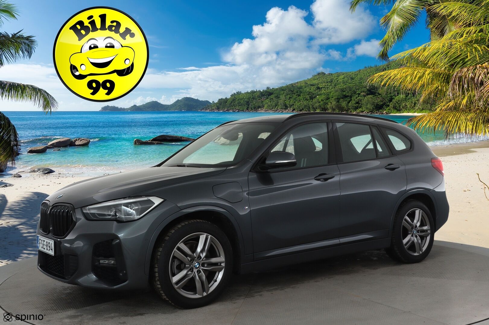 BMW X1 2021 F48 xDrive25e A Business M Sport Shadowline *Vakkari / P.tutkat / Sporttipenkit / LED / Navi / Sähköluukku* - Akku kuntotarkastettu 92,5% / Kahdet renkaat aluvanteilla