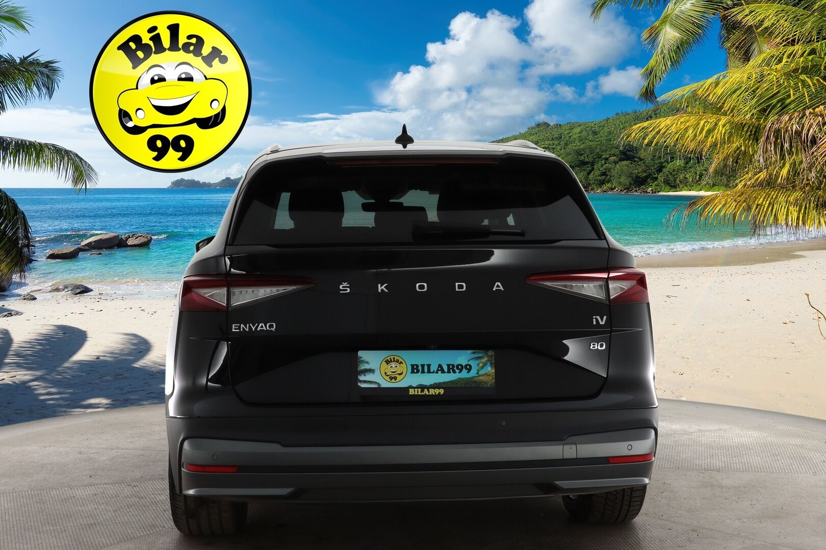 SKODA ENYAQ 2021 iV80 150 kW - Lämpöpumppu | ACC | Panorama | Koukku | P-kamera | Nahkasisusta | KeylessGo | Kahdet Skodan vanteet | Merkkihuoltohistoria