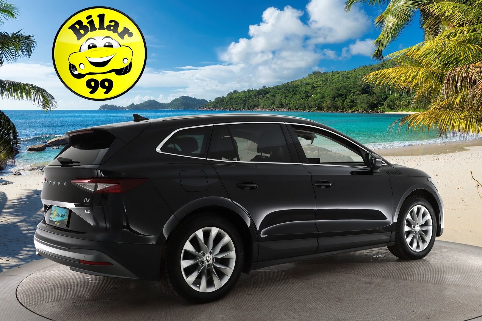 SKODA ENYAQ 2021 iV80 150 kW - Lämpöpumppu | ACC | Panorama | Koukku | P-kamera | Nahkasisusta | KeylessGo | Kahdet Skodan vanteet | Merkkihuoltohistoria