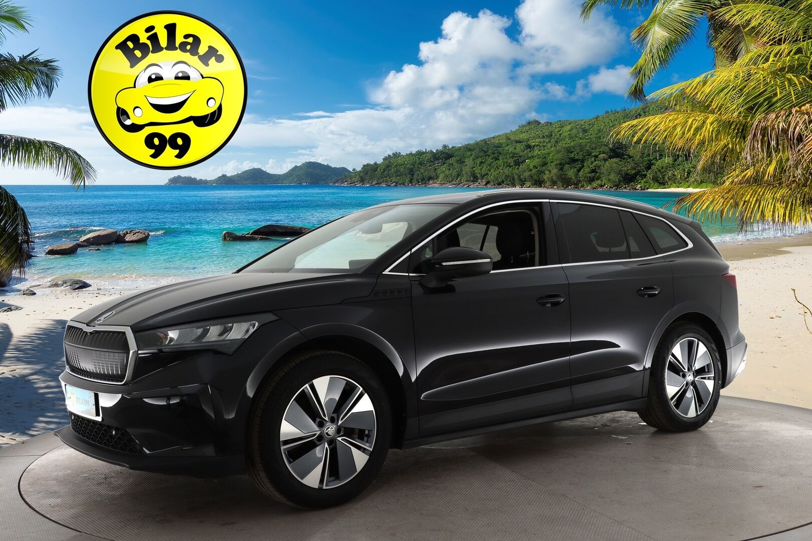SKODA ENYAQ 2021 iV80 150 kW - Lämpöpumppu | ACC | Panorama | Koukku | P-kamera | Nahkasisusta | KeylessGo | Kahdet Skodan vanteet | Merkkihuoltohistoria
