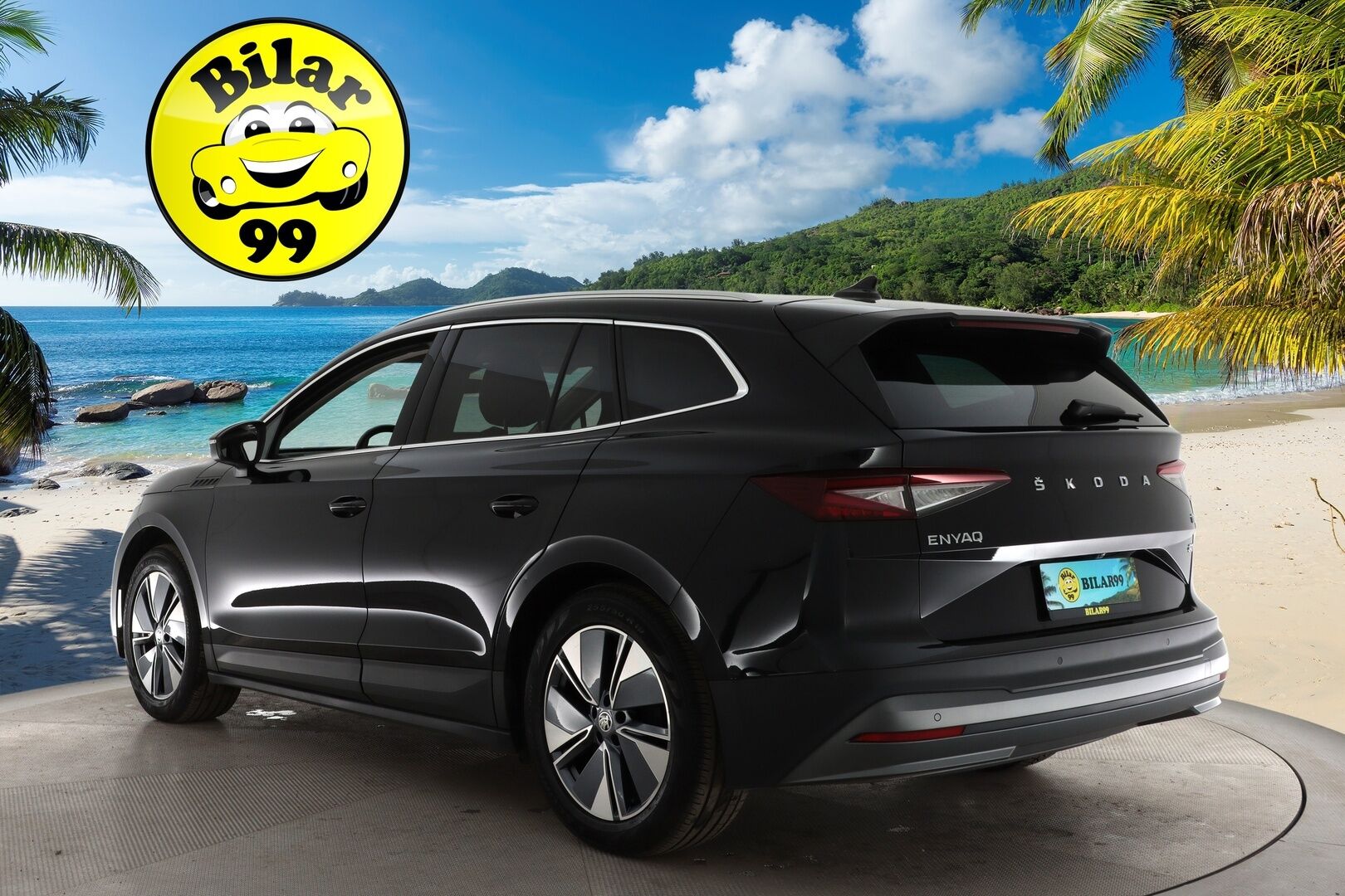 SKODA ENYAQ 2021 iV80 150 kW - Lämpöpumppu | ACC | Panorama | Koukku | P-kamera | Nahkasisusta | KeylessGo | Kahdet Skodan vanteet | Merkkihuoltohistoria