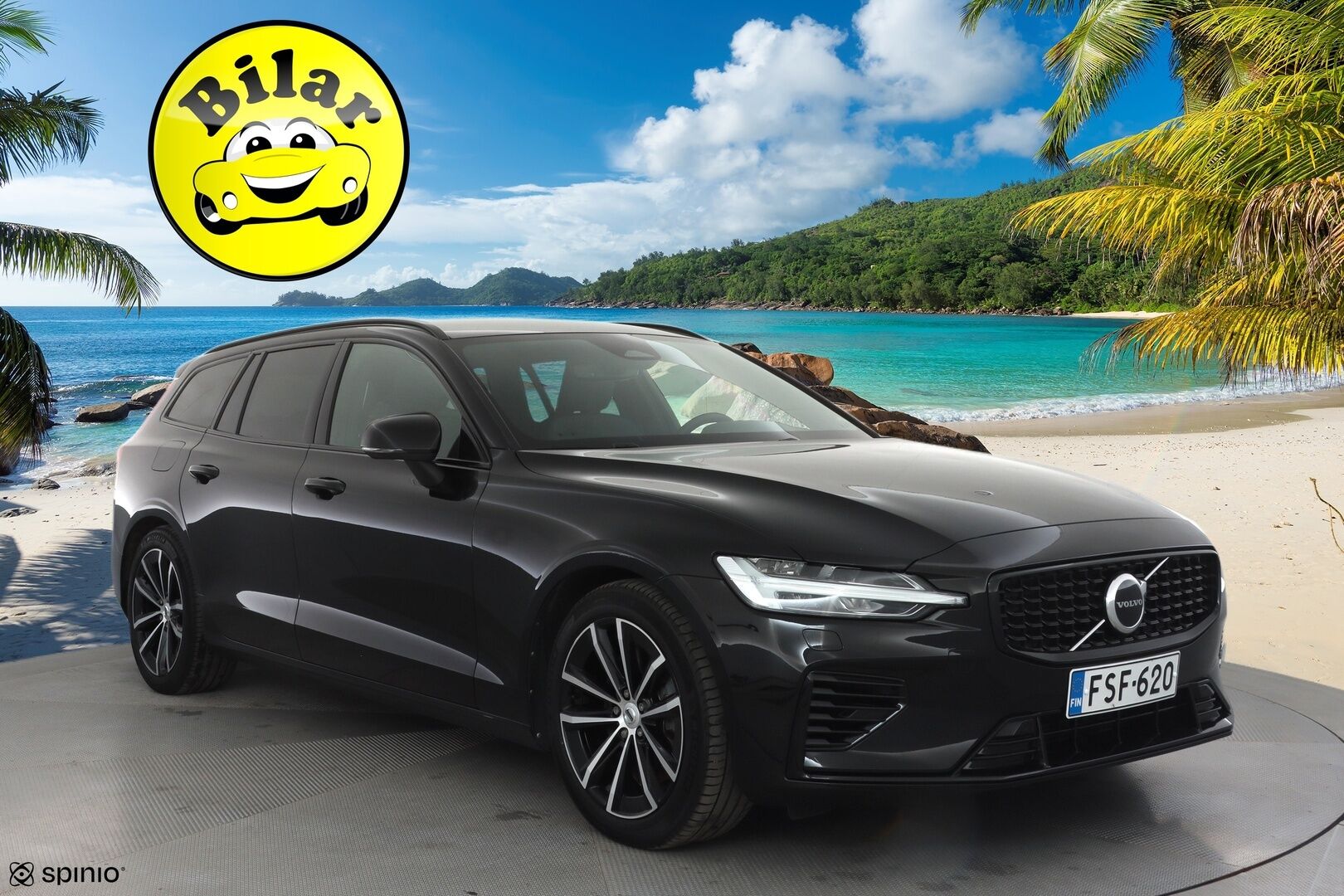 Volvo V60 2023 T6 AWD Long Range Plus Dark aut - Adapt.Vakkari | Full LED | High Perf Audio | Peruutuskamera | Sporttipenkit muistilla | Merkkihuollot | 2x Renkaat Aluvantein | Näyttävä!