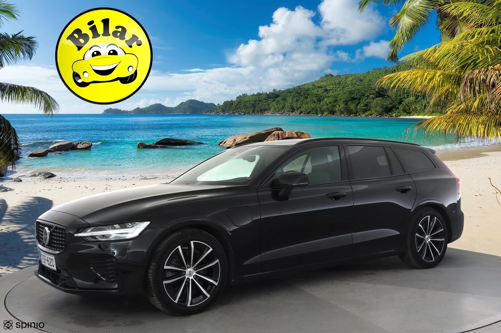 Volvo V60 2023 T6 AWD Long Range Plus Dark aut - Adapt.Vakkari | Full LED | High Perf Audio | Peruutuskamera | Sporttipenkit muistilla | Merkkihuollot | 2x Renkaat Aluvantein | Näyttävä!