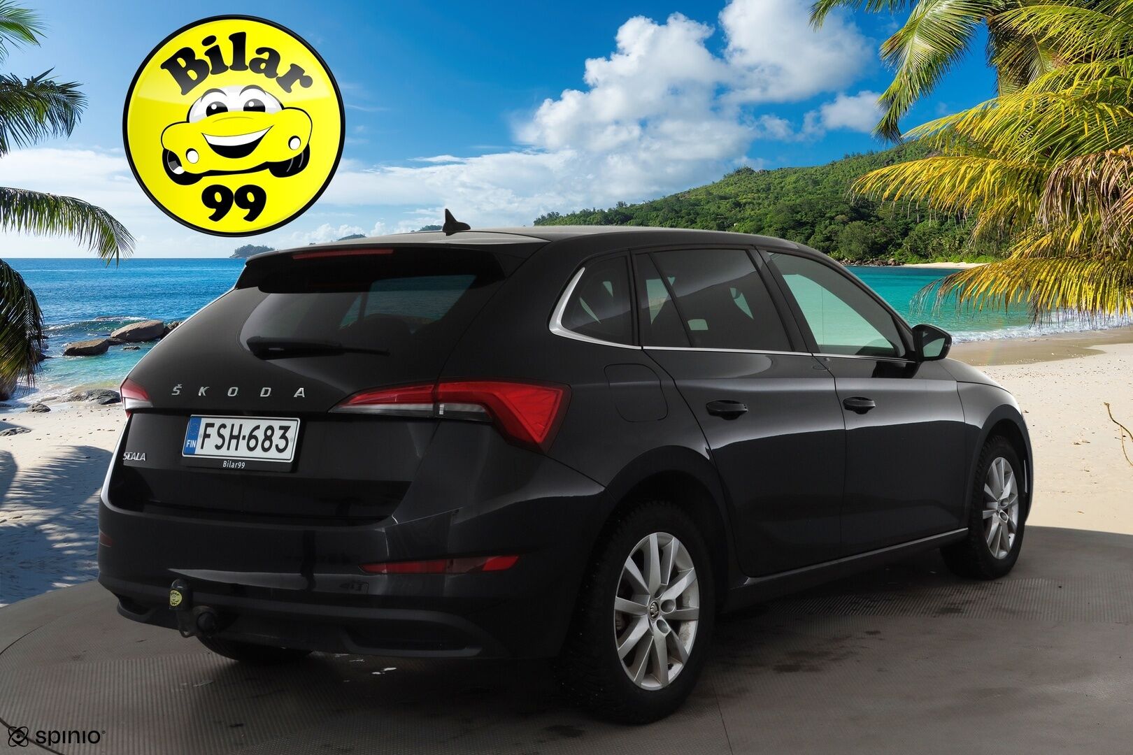 Skoda Scala 2020 1,5 TSI Ambition DSG Autom. * Adapt.Vakkari / Peruutuskamera / Koukku / Digimittari / LED / Sporttipenkit / KeylessGo - Kahdet renkaat aluvanteilla / Hyvät varusteet