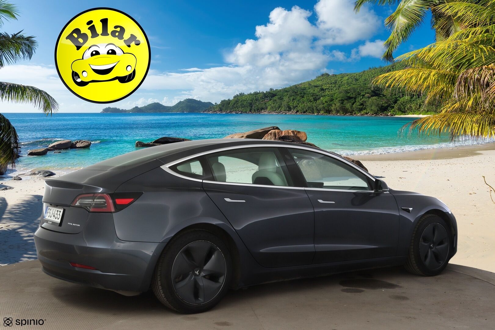 Tesla Model 3 2019 Long-Range Dual Motor AWD - | ACC | Lasikatto | Premium Audio | P.Kamera | Muistipenkki | 2xrenkaat