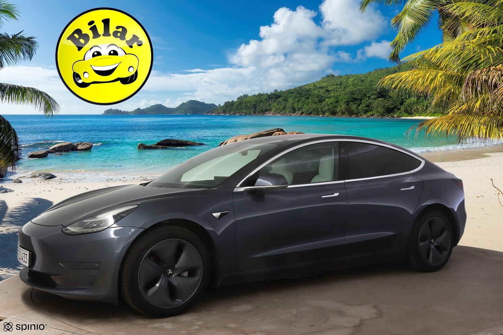 Tesla Model 3 2019 Long-Range Dual Motor AWD - | Kovat Varusteet! | FSD | ASS | Valkoinen Sisusta | Acceleration Boost | Premium Audio | 2x-Renkaat & Vanteet |