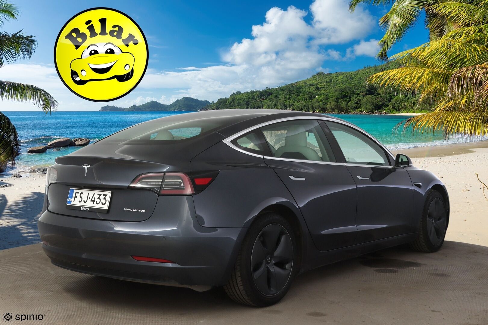 Tesla Model 3 2019 Long-Range Dual Motor AWD - | ACC | Lasikatto | Premium Audio | P.Kamera | Muistipenkki | 2xrenkaat