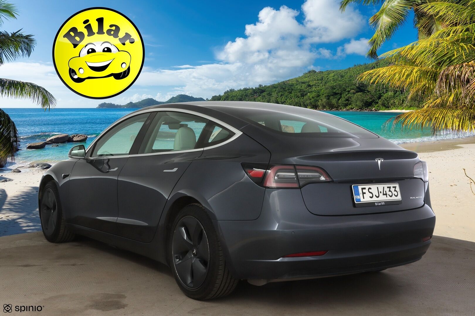 Tesla Model 3 2019 Long-Range Dual Motor AWD - | ACC | Lasikatto | Premium Audio | P.Kamera | Muistipenkki | 2xrenkaat
