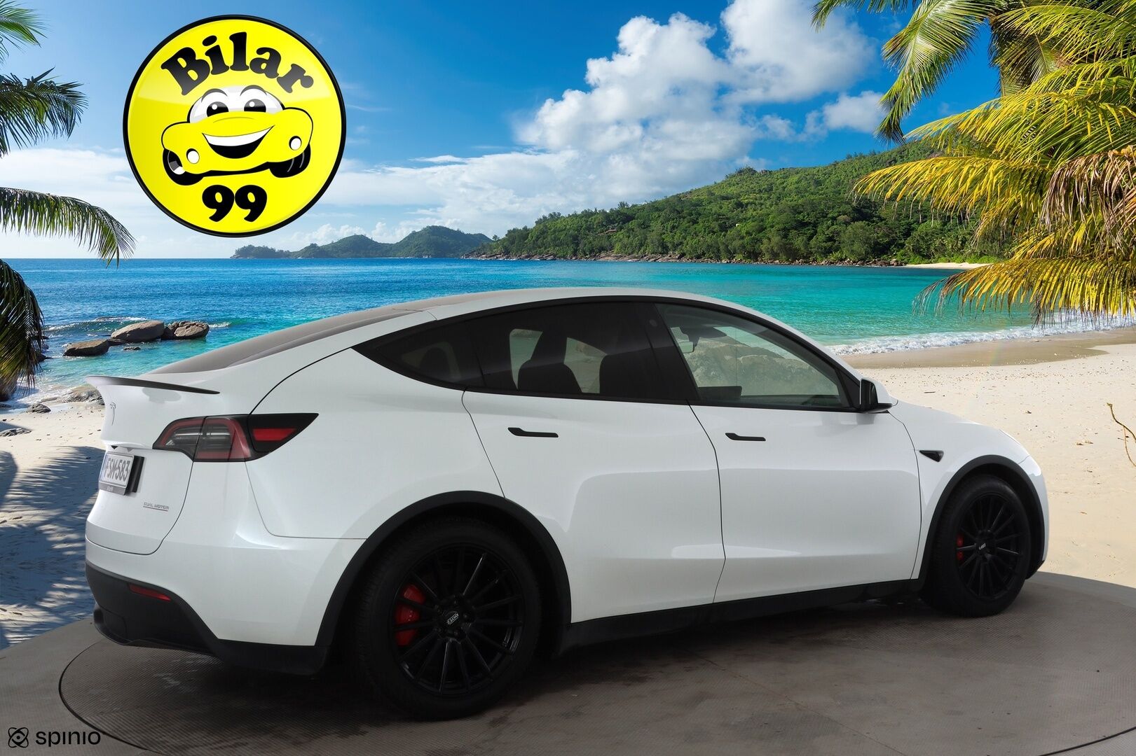 Tesla Model Y 2023 Performance * Suomi-auto / Lasikatto / Premium Audio / P.kamera / Koukku / Nahat / ILP / Matrix LED * - Kahdet renkaat aluvanteilla - HULLUT JOULUT KORKOTARJOUS 2,49% 