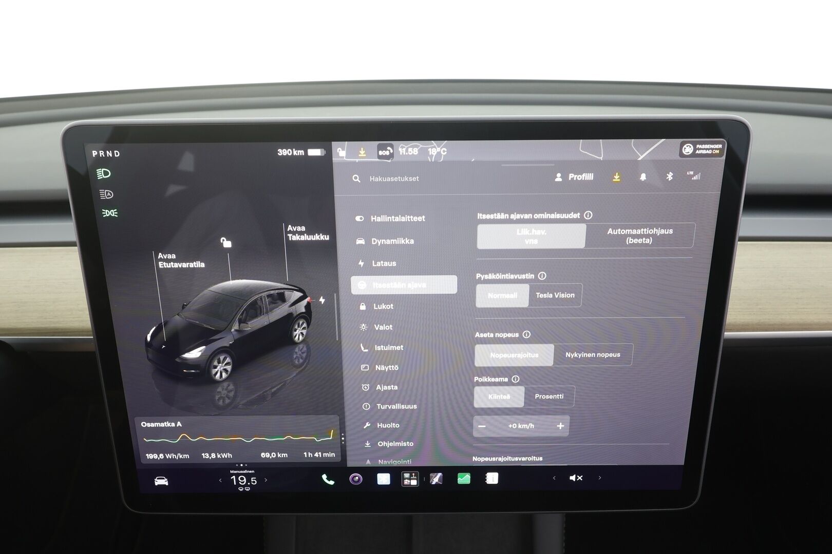 Tesla Model Y 2022 Long Range - | ACC | ILP | Koukku | Ryzen | Matrix | Lasikatto | Premium Audio | Nahat | Muistipenkki | P.kamera | 1-om suomiauto | 2x renkaat aluin |