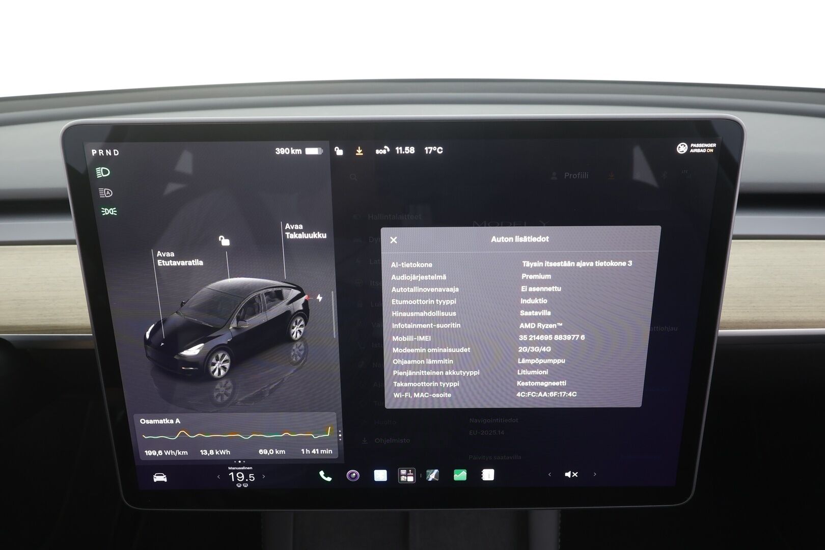 Tesla Model Y 2022 Long Range - | ACC | ILP | Koukku | Ryzen | Matrix | Lasikatto | Premium Audio | Nahat | Muistipenkki | P.kamera | 1-om suomiauto | 2x renkaat aluin |