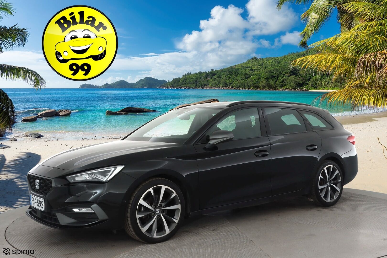 Seat Leon 2023 1,5 eTSI 150 Hybrid FR DSG * Webasto / ACC / LED / P.tutkat / Digimittaristo / Kaistavahti / Navi / Keyless * - 1-om Suomi-auto / Kahdet renkaat aluvanteilla / Merkkihuollot 