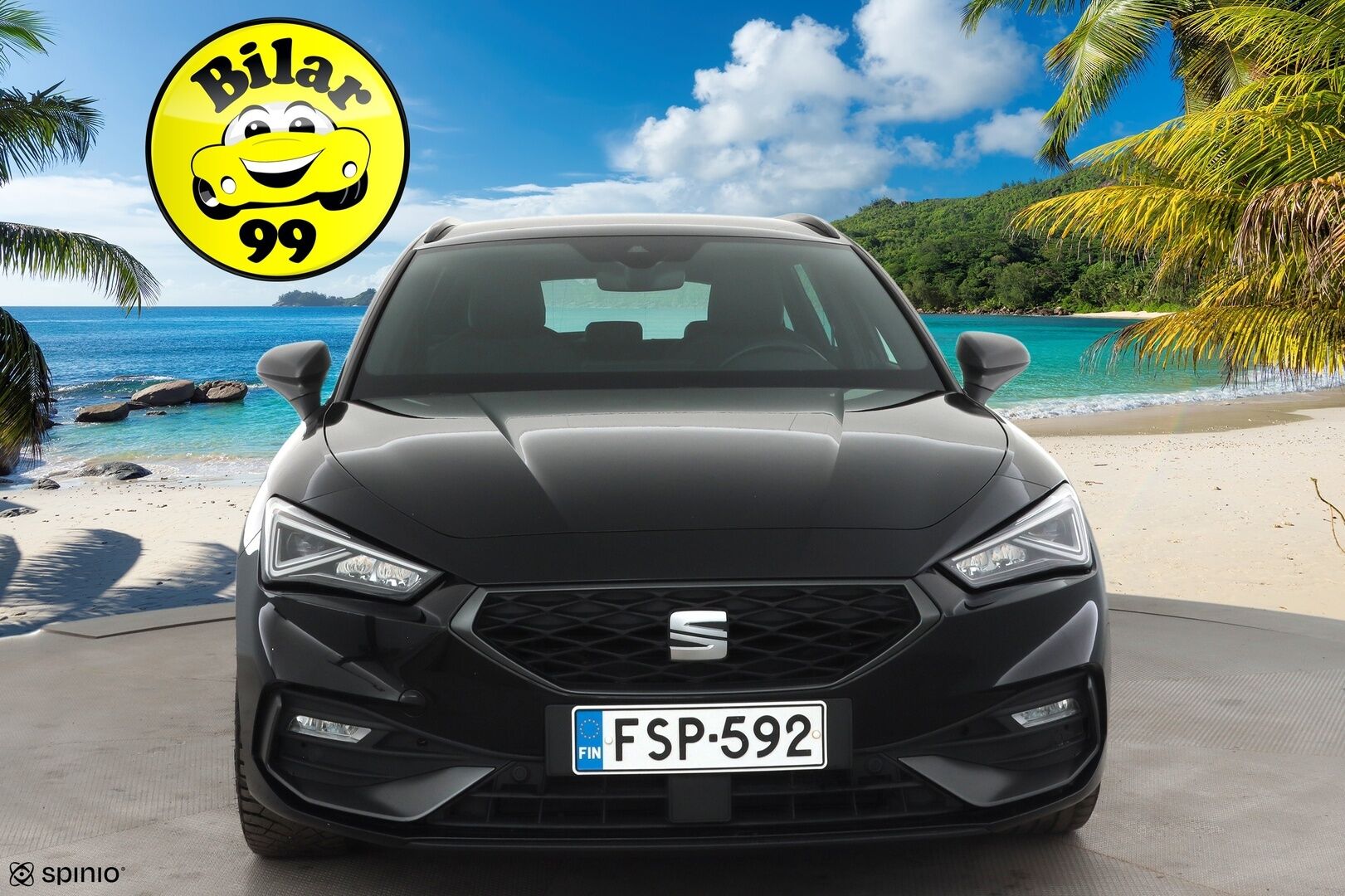 Seat Leon 2023 1,5 eTSI 150 Hybrid FR DSG * Webasto / ACC / LED / P.tutkat / Digimittaristo / Kaistavahti / Navi / Keyless * - 1-om Suomi-auto / Kahdet renkaat aluvanteilla / Merkkihuollot 