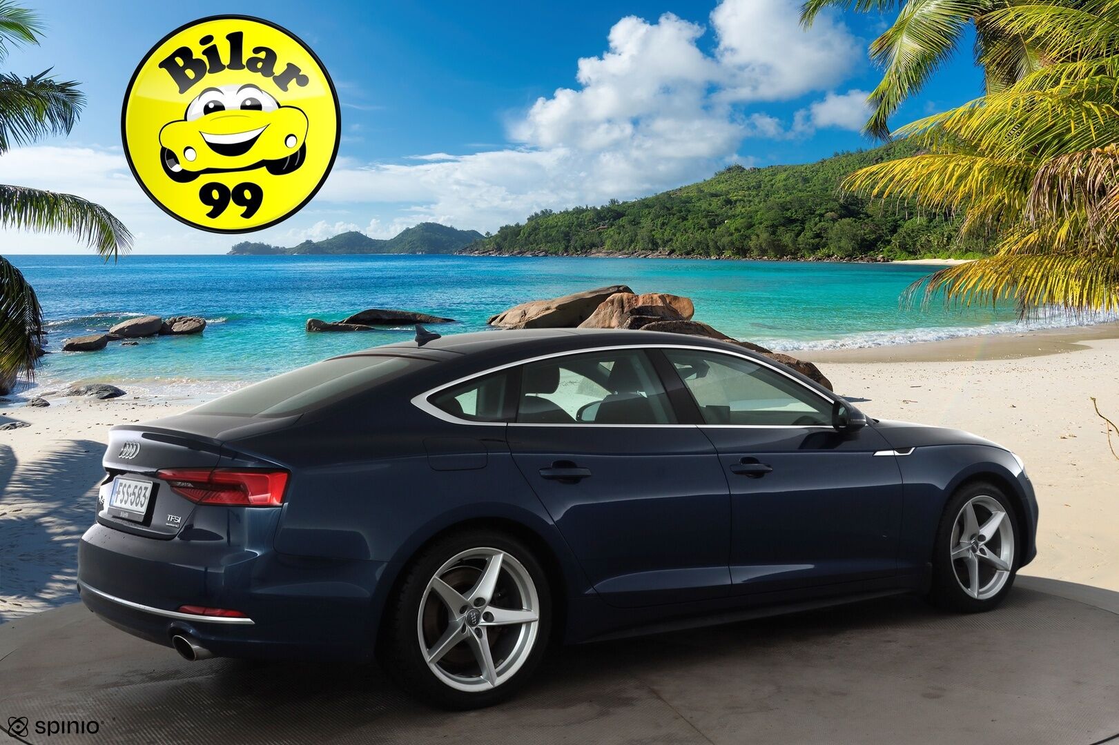 Audi A5 2017 Sportback Business Sport 2,0 TFSI 185 kW quattro S tronic * Vakkari / P.tutkat / Matrix LED / Koukku / Webasto * - Lasikattoluukku / Kahdet renkaat aluvanteilla - HULLUT JOULUT KORKOTARJOUS 2,49% 