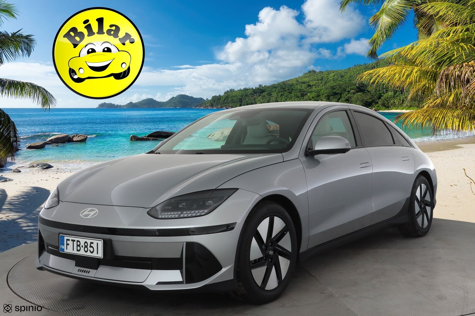 Hyundai IONIQ 6 2024 77 kWh 229 hv Ultimate - ACC | ILP | HUD | 360° | Ilm. relax nahat | Muistipenkki | BOSE | Matrix | HDA | BSM | V2L | Keyless | Ambient | Lämm. ratti | Merkkihuollettu | ALV |