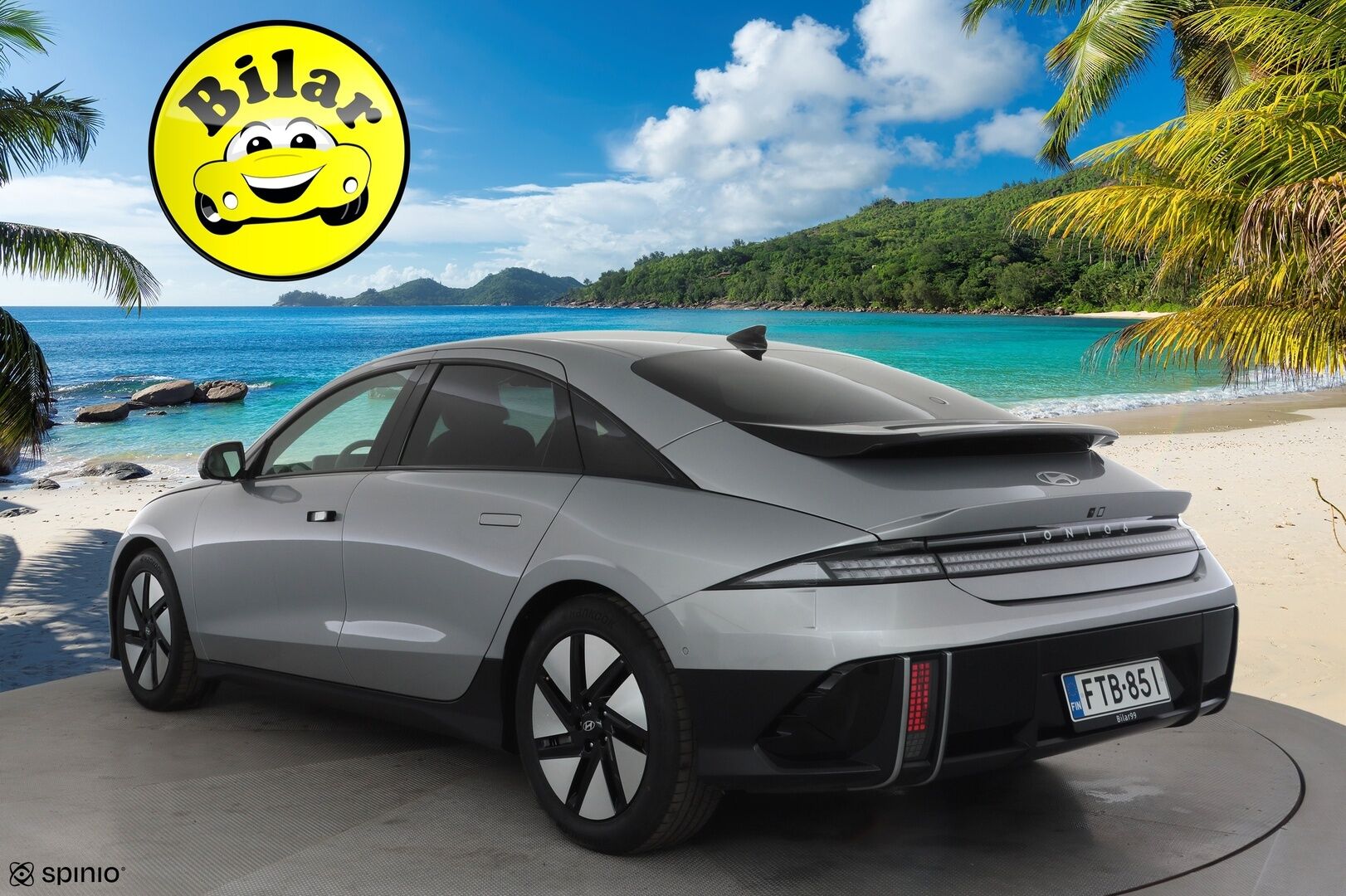 Hyundai IONIQ 6 2024 77 kWh 229 hv Ultimate - ACC | ILP | HUD | 360° | Ilm. relax nahat | Muistipenkki | BOSE | Matrix | HDA | BSM | V2L | Keyless | Ambient | Lämm. ratti | Merkkihuollettu | ALV |