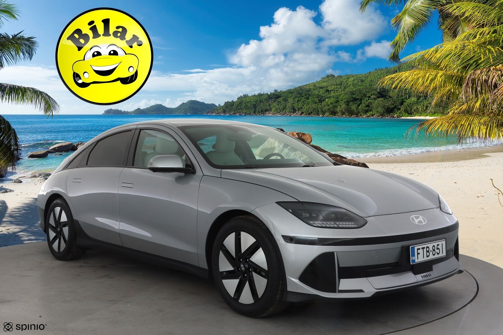 Hyundai IONIQ 6 2024 77 kWh 229 hv Ultimate - ACC | ILP | HUD | 360° | Ilm. relax nahat | Muistipenkki | BOSE | Matrix | HDA | BSM | V2L | Keyless | Ambient | Lämm. ratti | Merkkihuollettu | ALV |